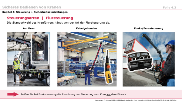 Lehrsystem: Sicheres Bedienen von Kranen